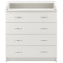 Пеленальний комод Babyroom Комод 4 тел. Big 102x80x50 білий