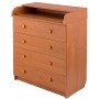 Пеленальний комод Babyroom Комод 4 тел. Big 102x80x50 вільха