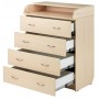 Пеленальный комод Babyroom CMD-04 Big  дуб молочный