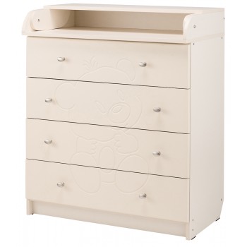 Пеленальний комод Babyroom Комод Ведмежа 102x80x50 ваніль
