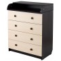 Пеленальний комод Babyroom Комод 4 тел. Big 102x80x50 венге-дуб молочний