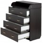 Пеленальний комод Babyroom Комод 4 тел. Big 102x80x50 венге