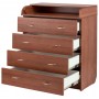 Пеленальний комод Babyroom Комод 4 тел. Big 102x80x50 горіх лісовий