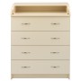Пеленальний комод Babyroom Комод 4 тел. Big 102x80x50 ваніль