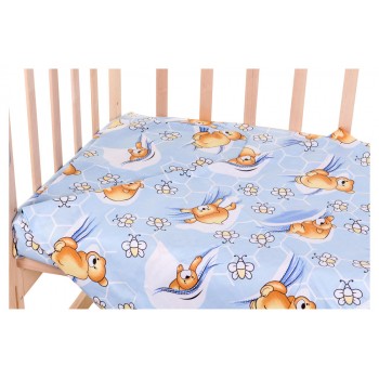 Сменный комплект Qvatro Gold SG-03 рисунок  голубой (мишка лежит, пчелки)