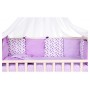 Дитяча постіль Babyroom Bortiki lux-08 bird бузковий - білий Дитяча постіль Babyroom Bortiki lux-08 bird бузковий - білий
