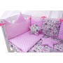 Дитяча постіль Babyroom Classic Bortiki-01 (8 елементів) рожевий (коти) Дитяча постіль Babyroom Classic Bortiki-01 (8 елементів) рожевий (коти)