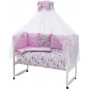 Дитяча постіль Babyroom Classic Bortiki-01 (8 елементів) рожевий (коти) Дитяча постіль Babyroom Classic Bortiki-01 (8 елементів) рожевий (коти)