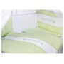 Дитяча постіль Tuttolina Duo Hearts (7 елементів) 4 салатовий з білим (візерунок і сердечка)
