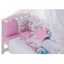 Дитяча постіль Babyroom Bortiki Print-08 pink owl Дитяча постіль Babyroom Bortiki Print-08 pink owl