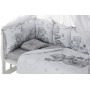 Детская постель Babyroom Bortiki Print-08  grey teddy Детская постель Babyroom Bortiki Print-08  grey teddy
