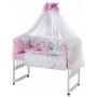 Дитяча постіль Babyroom Bortiki Print-08 pink owl Дитяча постіль Babyroom Bortiki Print-08 pink owl