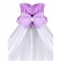 Дитяча постіль Babyroom Bortiki lux-08 bird бузковий - білий Дитяча постіль Babyroom Bortiki lux-08 bird бузковий - білий