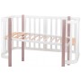 Кровать Babyroom Луна (120x60)  белый - капучино