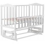Ліжко Babyroom Зайченя ZL201 маятник, відкидний пліч-біла