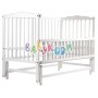 Ліжко Babyroom Веселка маятник, відкидний пліч DVMO-2 бук білий