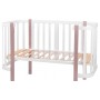 Кровать Babyroom Луна (120x60)  белый - капучино