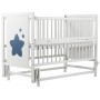 Ліжко Babyroom Зірочка Z-02 маятник, відкидний бік Бук білий
