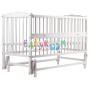 Ліжко Babyroom Веселка маятник, відкидний пліч DVMO-2 бук білий
