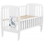 Ліжко Babyroom Жирафик відкидний бік, колеса DJO-01 Бук білий