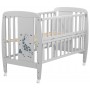 Кровать Babyroom Жирафик откидной бок, колеса DJO-01  бук серый