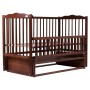 Кровать Babyroom Веселка маятник, откидной бок DVMO-2  бук орех