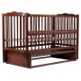 Кровать Babyroom Веселка маятник, откидной бок DVMO-2  бук орех