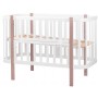 Кровать Babyroom Луна (120x60)  белый - капучино