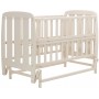 Кровать Babyroom Шарик SH-02 маятник, откидной бок  бук слоновая кость