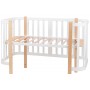 Кровать Babyroom Луна (120x60)  белый - светлый (натуральный)