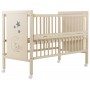 Ліжко Babyroom Ведмежа M-01 відкидний бік, колеса бук слонова кістка