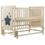 Ліжко Babyroom Зірочка Z-02 маятник, відкидний пліч бук слонова кістка