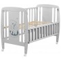 Ліжко Babyroom Собачка відкидний бік, колеса DSO-01 Бук сірий