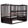 Кровать Babyroom Веселка маятник, откидной бок DVMO-2  бук венге