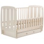 Кровать Babyroom Шарик SH-03 маятник, ящик, откидной бок  бук слоновая кость