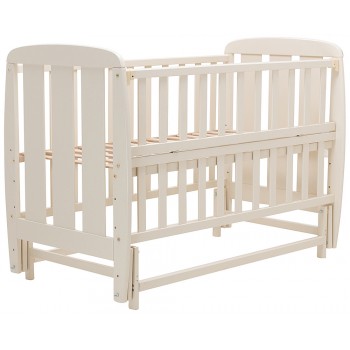 Кровать Babyroom Шарик SH-02 маятник, откидной бок  бук слоновая кость