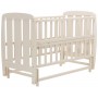 Кровать Babyroom Шарик SH-02 маятник, откидной бок  бук слоновая кость