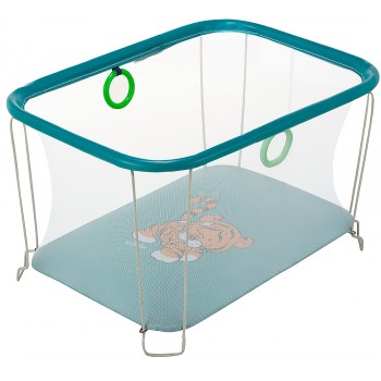 Манеж Qvatro Сонечко-02 дрібна сітка морська хвиля (tiger)