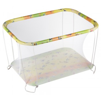 Манеж Qvatro Classic-02 дрібна сітка різнобарвний (губка боб)