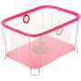 Манеж Qvatro Сонечко-02 дрібна сітка рожевий (tiger)