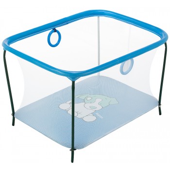 Манеж Qvatro LUX-02 дрібна сітка синій (dog)