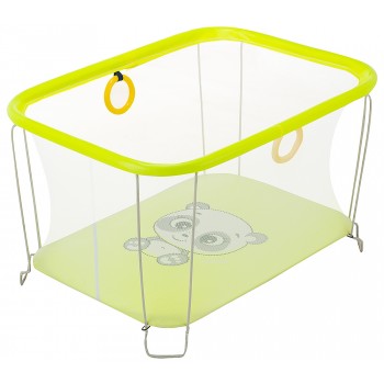 Манеж Qvatro Сонечко-02 дрібна сітка жовтий (panda)