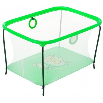 Манеж Qvatro LUX-02 дрібна сітка зелений (owl)