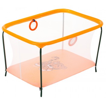 Манеж Qvatro LUX-02 дрібна сітка помаранчевий (tiger)