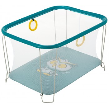 Манеж Qvatro Сонечко-02 дрібна сітка морська хвиля (owl)