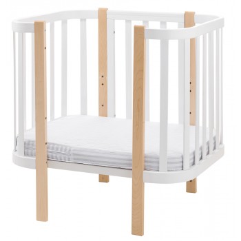 Матрас Babyroom Oval-80 OK-5 кокос 5 слоев  белый