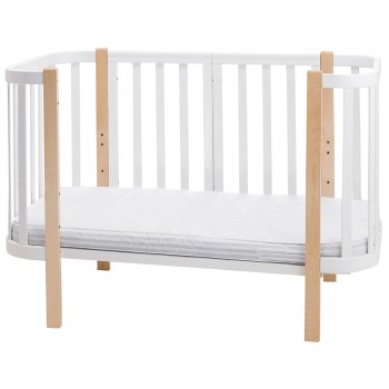 Матрас Babyroom Oval-120 OK-5 кокос 5 слоев  белый
