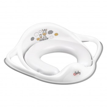 Накладка на унитаз мягкая Maltex Zebra Padded toilet trainer seat 6181_60 white (белый)