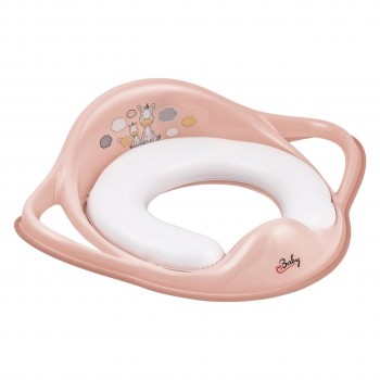 Накладка на унитаз мягкая Maltex Zebra Padded toilet trainer seat 6181_41 pink (розовый)