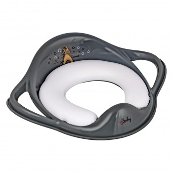 Накладка на унитаз мягкая Maltex Minimal Padded toilet trainer seat - Pony 6130_90 grey (серый)